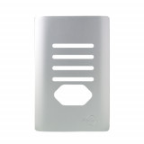 Placa p/ 4 Interruptores + tomada 4x2 - Novara Prata